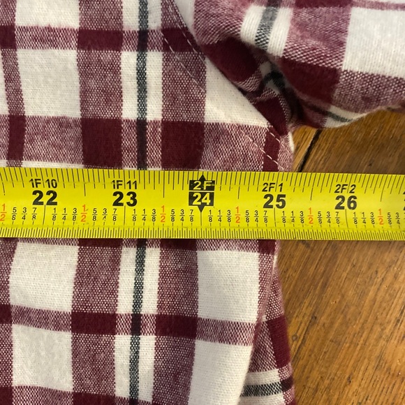 Eddie Bauer Heavy Flannel Shirt Men's Long Sleeve XL Tall Button Up Plaid - Picture 7 of 10